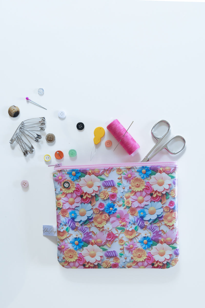 Astuccio rosa floreale