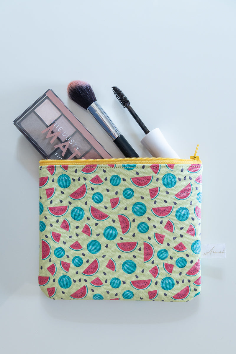 Astuccio giallo con angurie