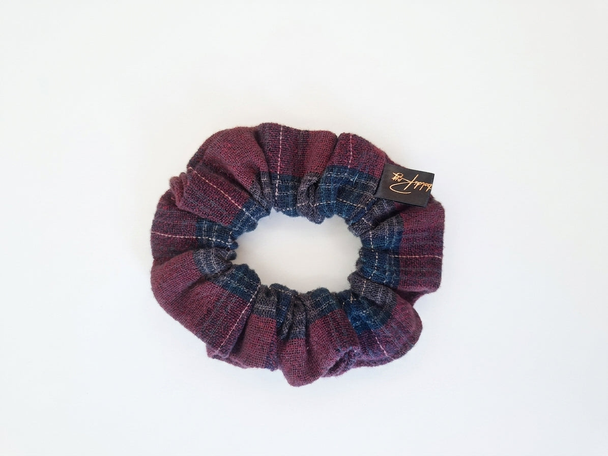 Scrunchies bordeaux e grigio