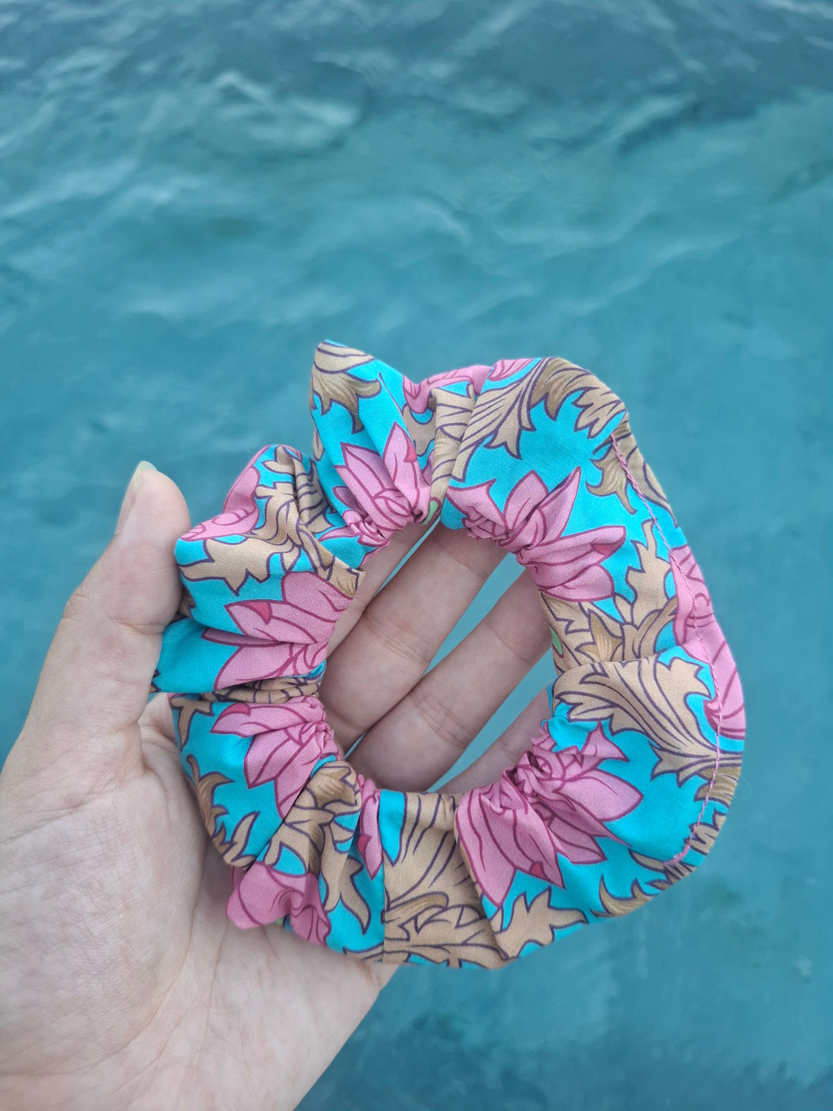 Coleteros de algodón y poliéster rosa y azul