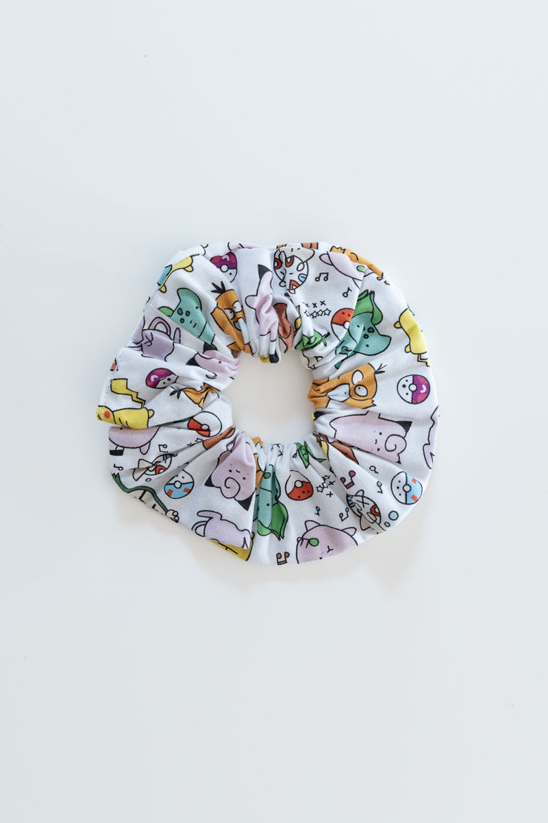 Scrunchies pokemon, anime cartoon Scrunchie a tema Pokémon, accessorio con Pikachu, regalo per appassionati di anime e Pokémon, giappone