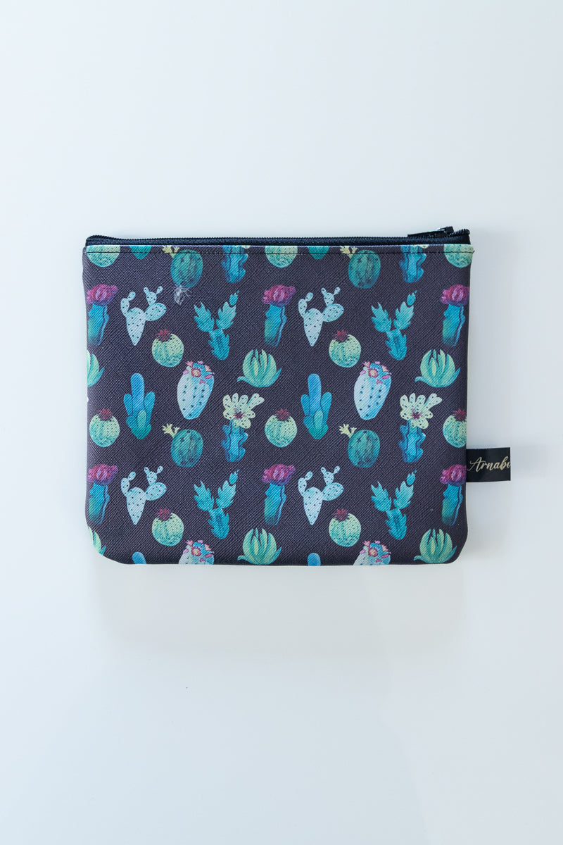 Astuccio nero con cactus