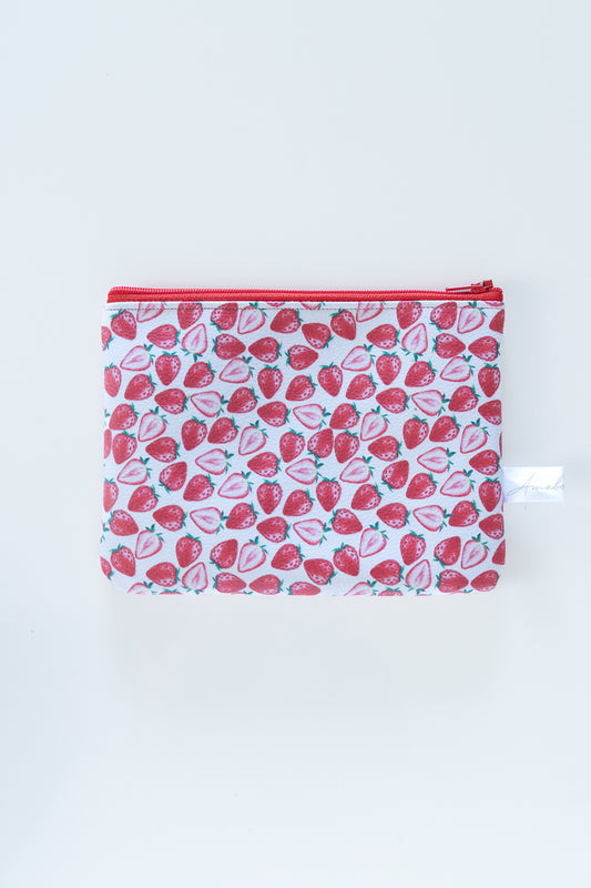 Astuccio rosa con fragole