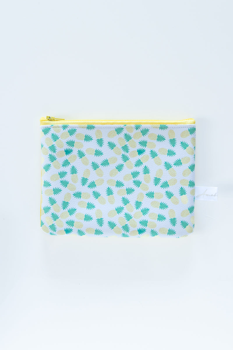 Astuccio giallo con ananas