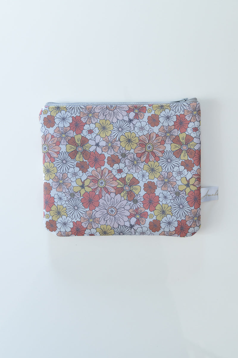 Astuccio arancione floreale