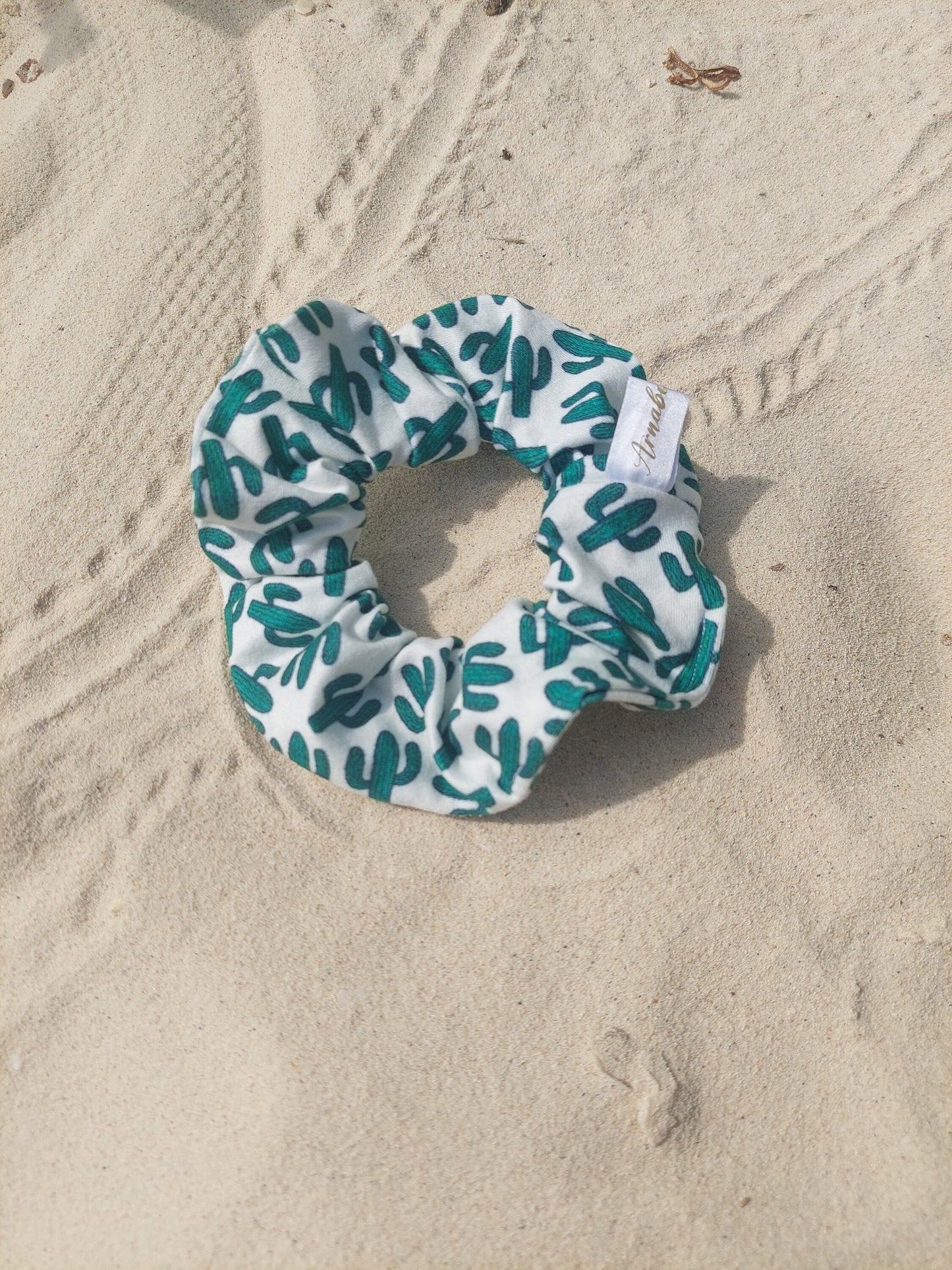 Scrunchies in jersey con cactus