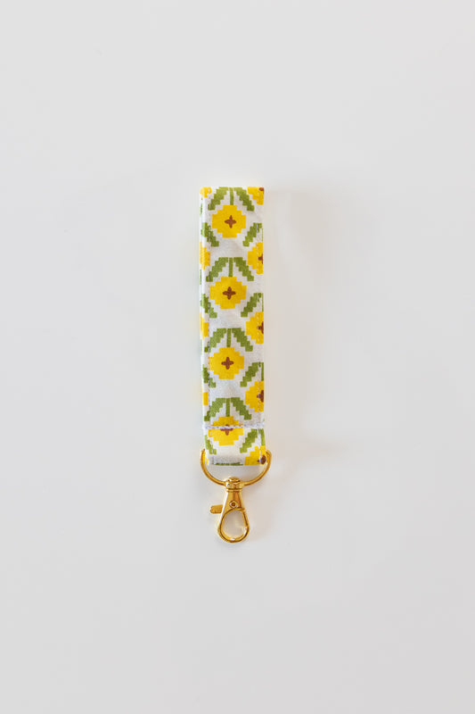 Portachiavi con fiori giallo