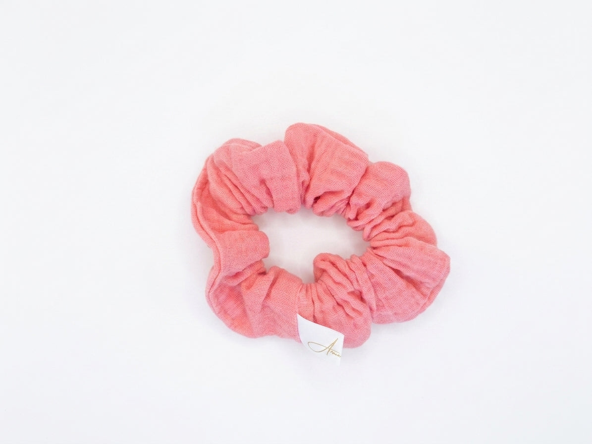 Scrunchies mussola rosa