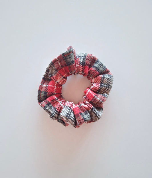 Scrunchies tartan rosso