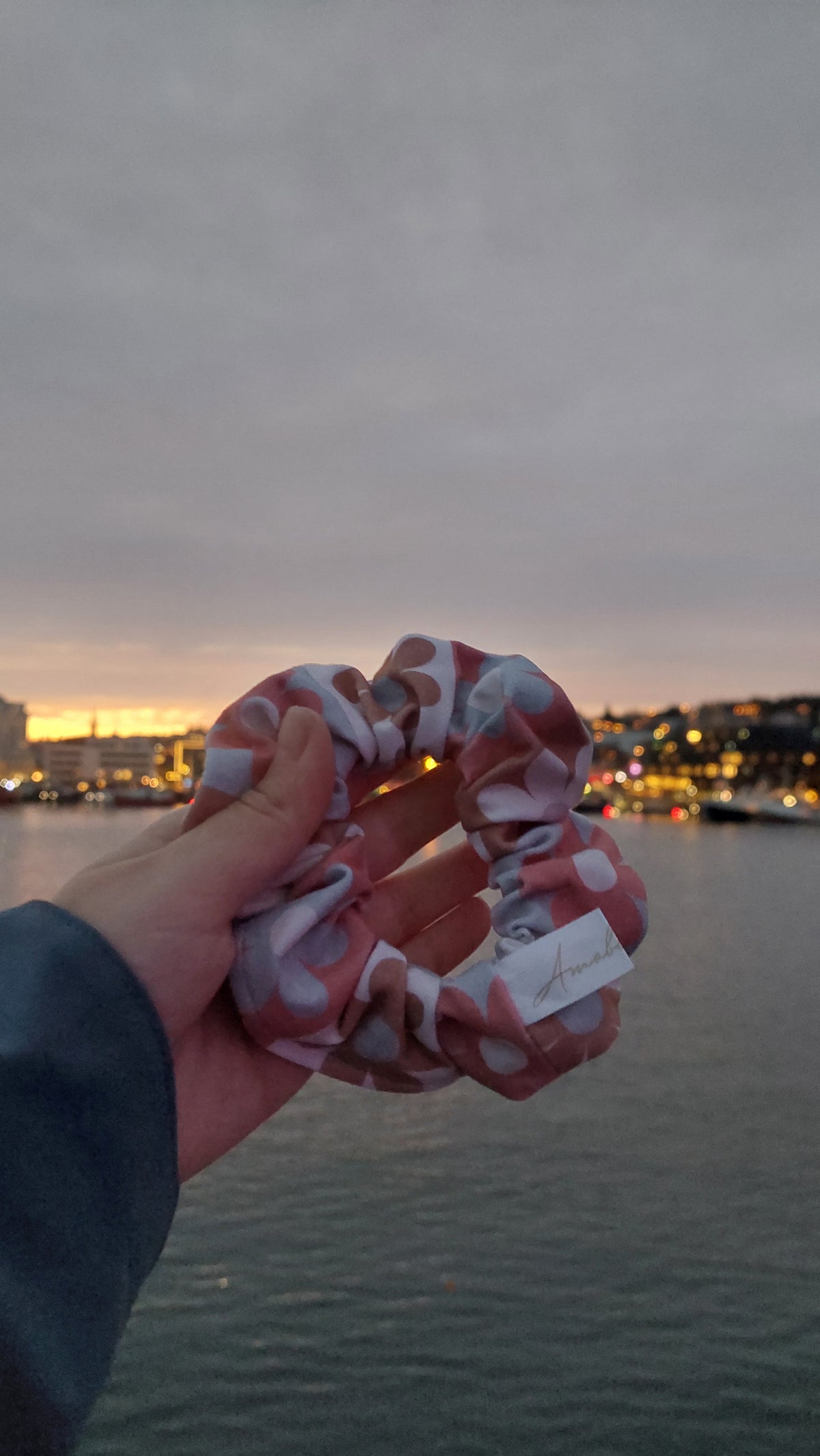 Scrunchies jersey floreale