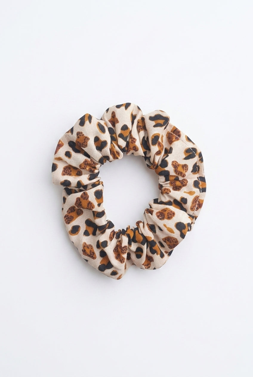 Scrunchies leopardato marrone e nero