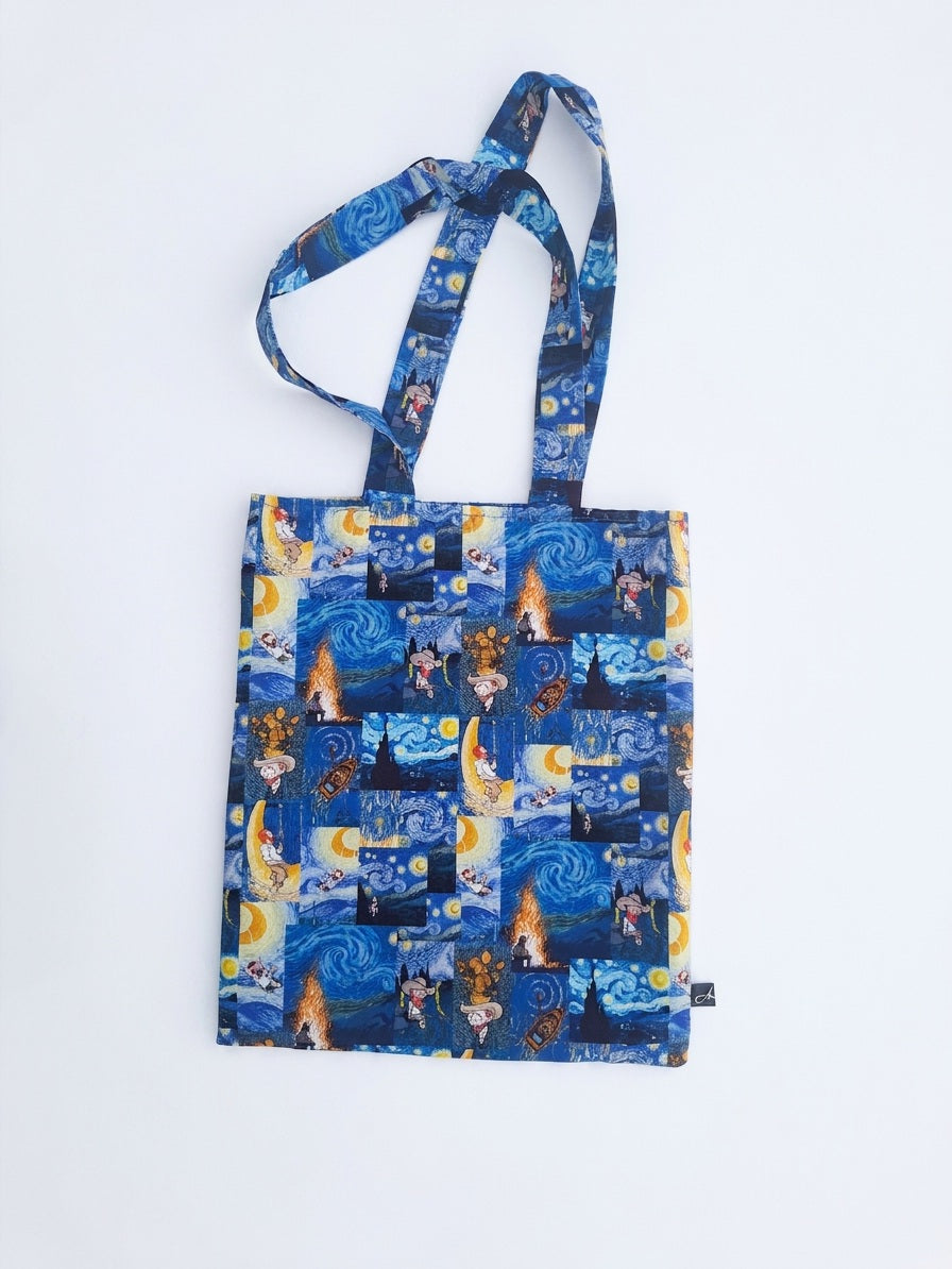 Borsa a tema Van Gogh blu