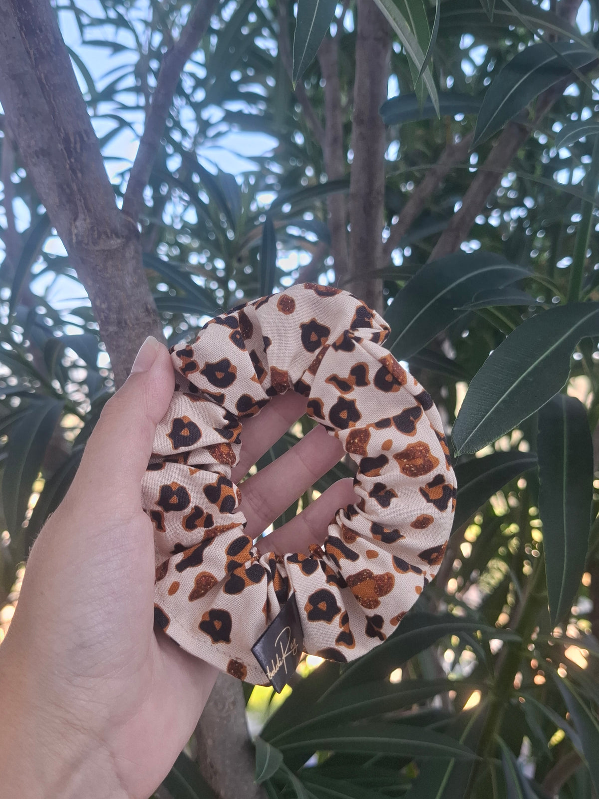 Scrunchies leopardato marrone e nero