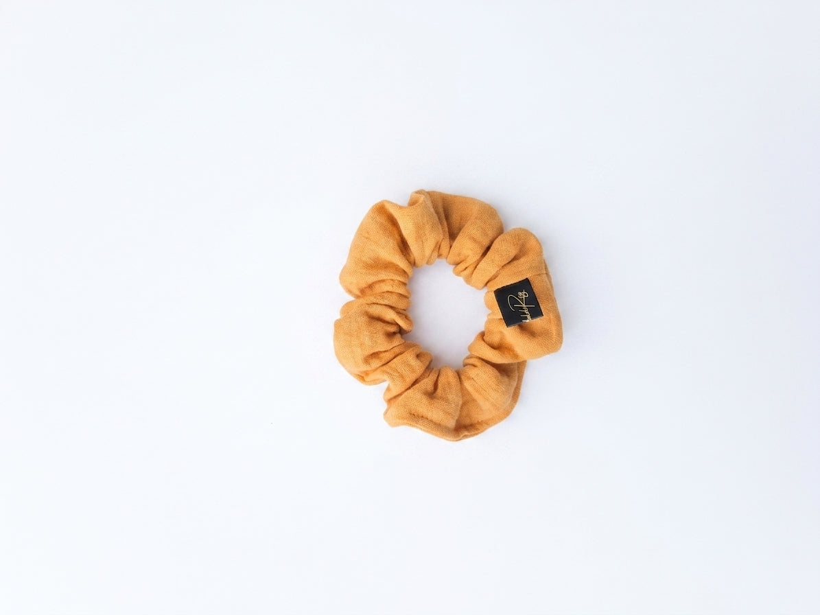 Scrunchies mussola arancione