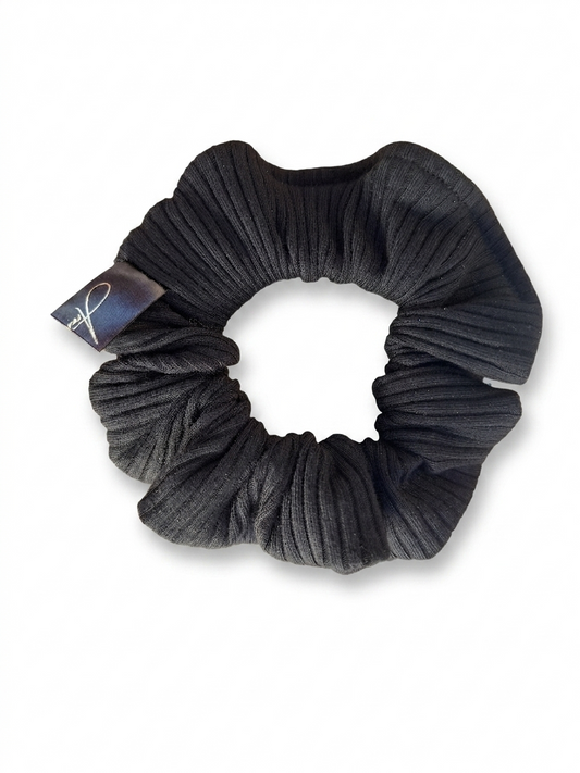 Scrunchies in maglia nero