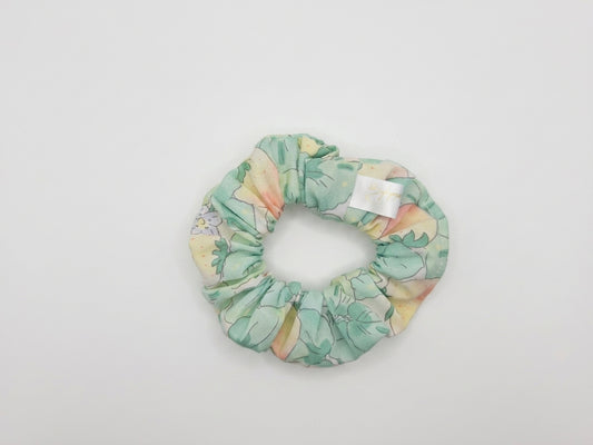 Scrunchies cotone verde con fragole