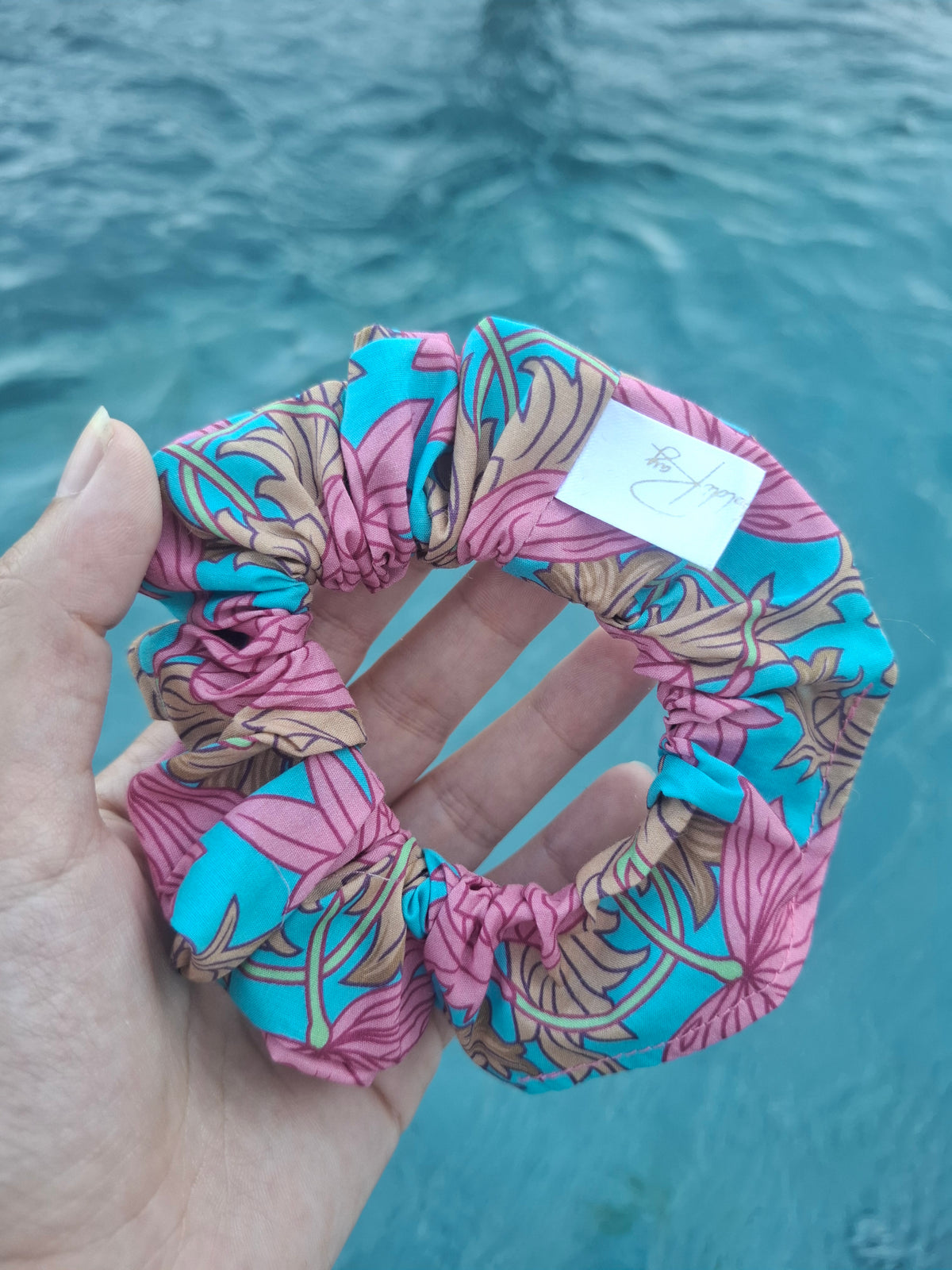 Coleteros de algodón y poliéster rosa y azul