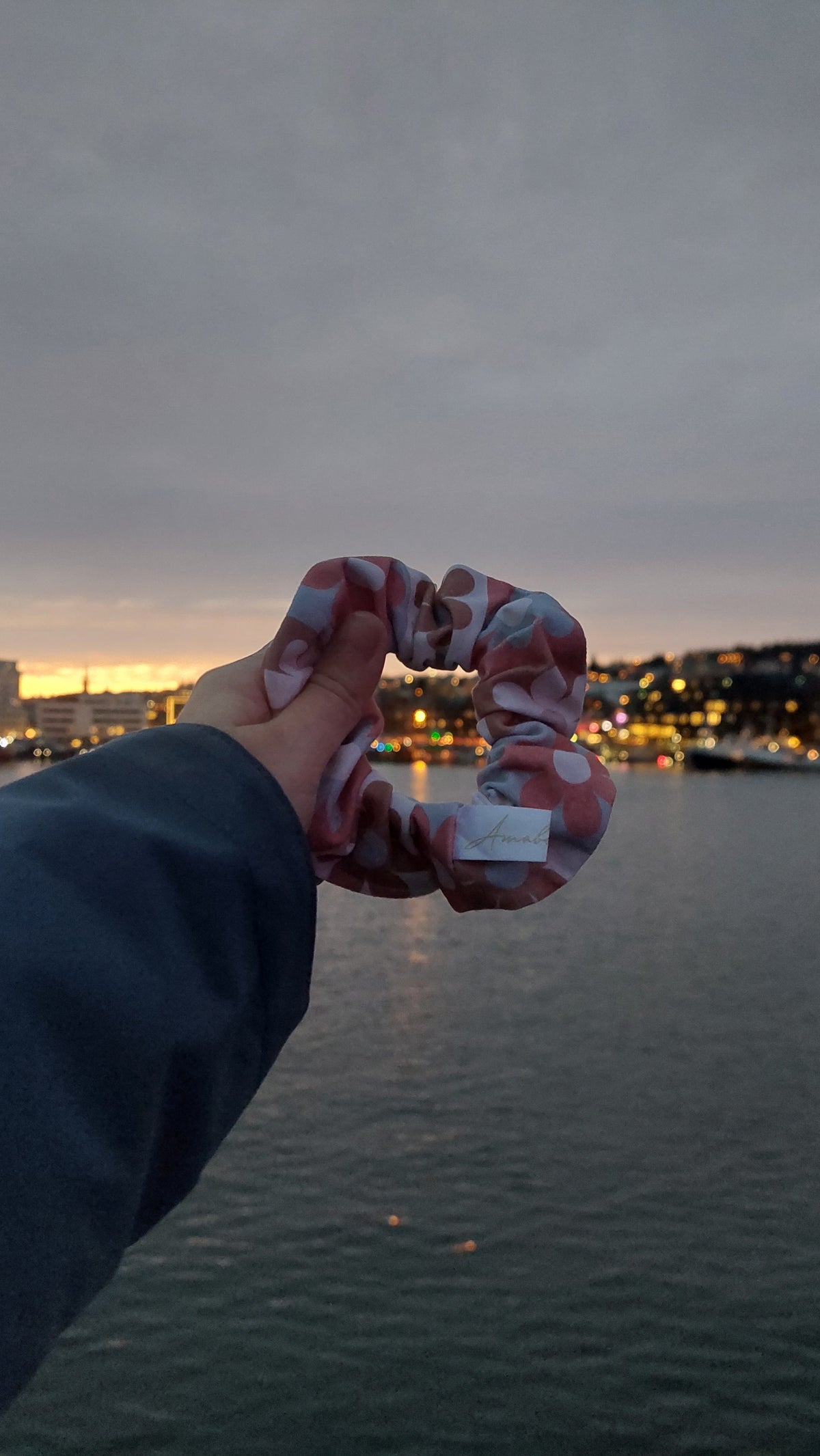Scrunchies jersey floreale