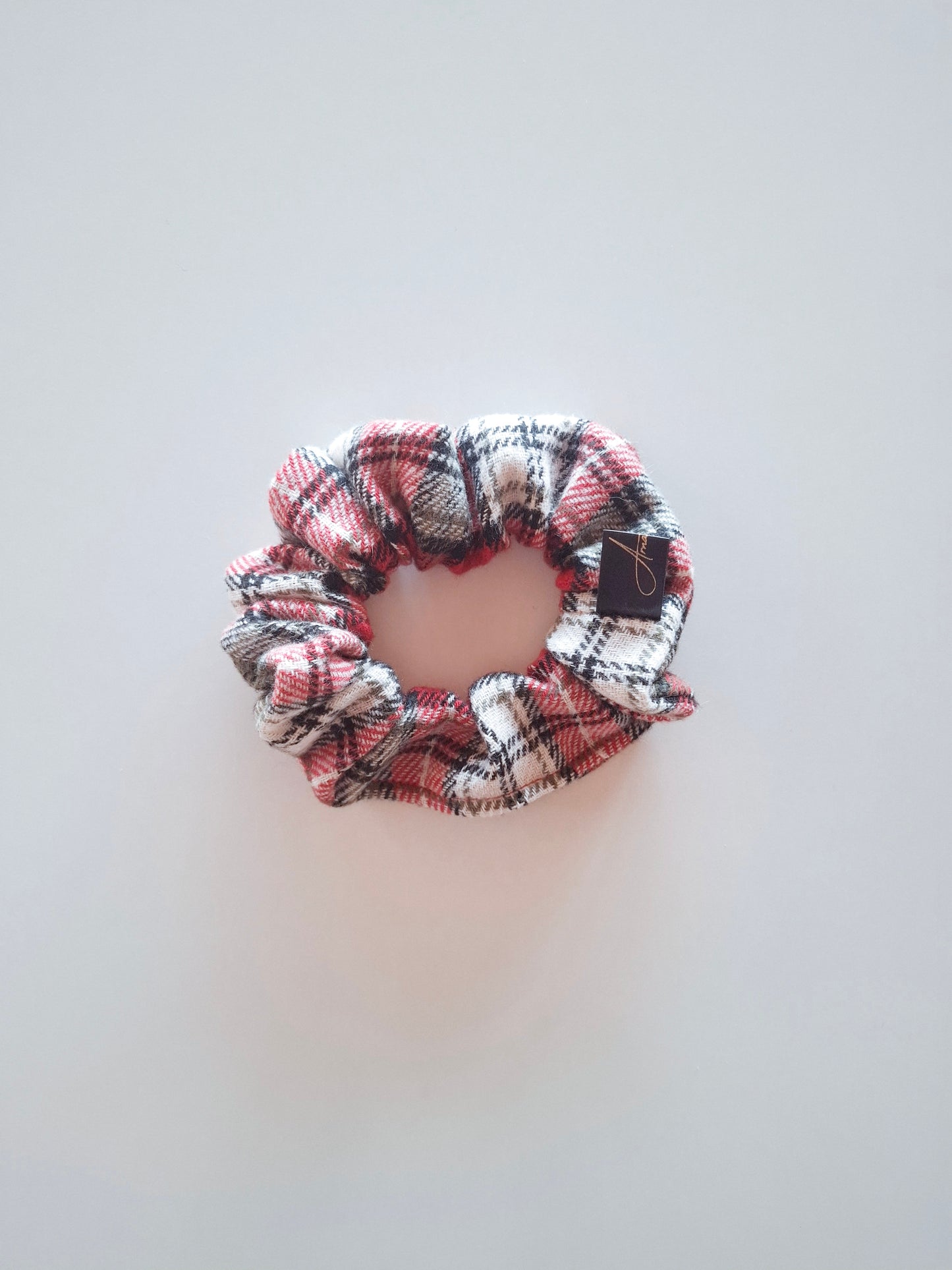 Scrunchies tartan rosso