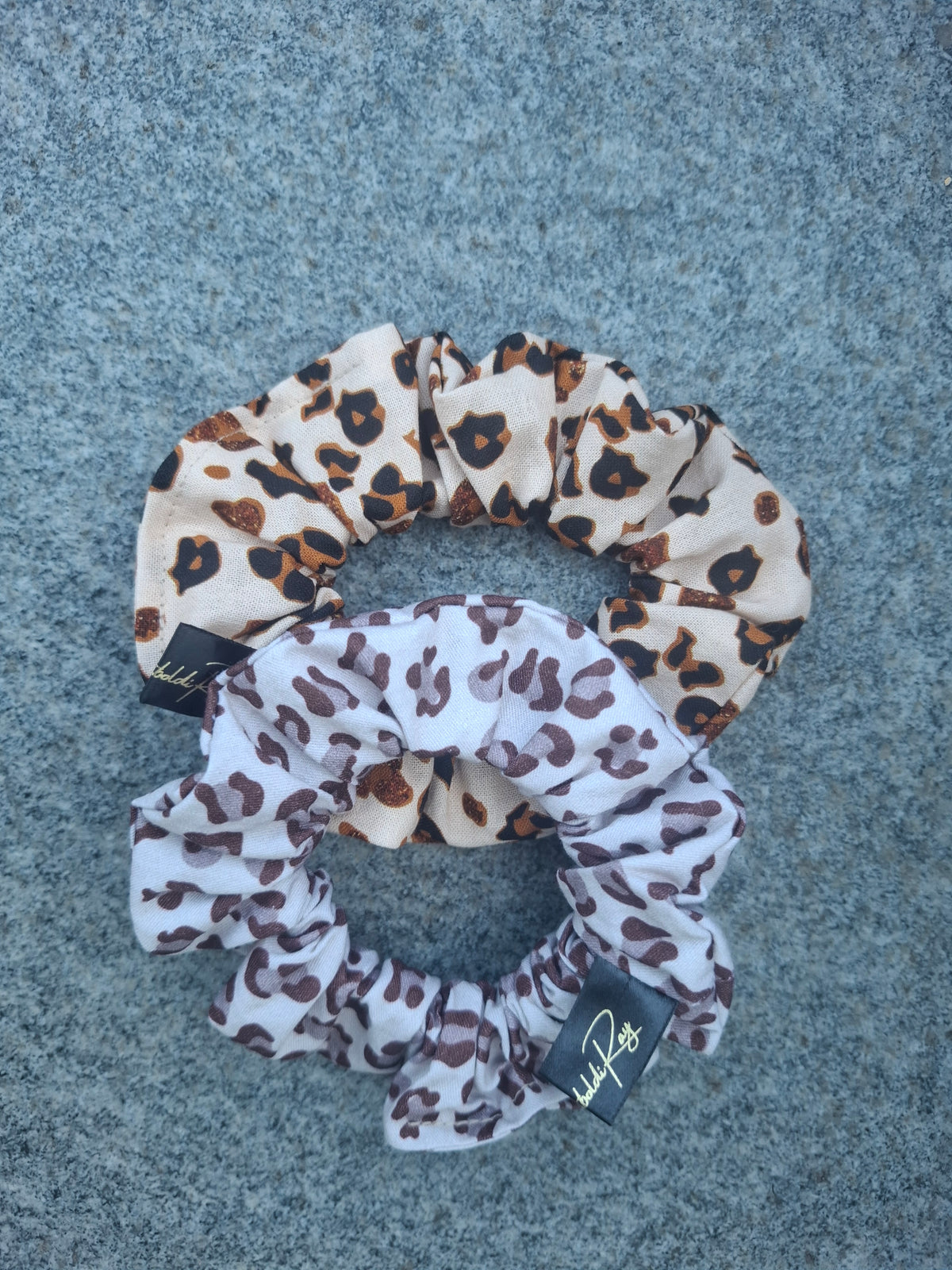 Scrunchies leopardato marrone e nero