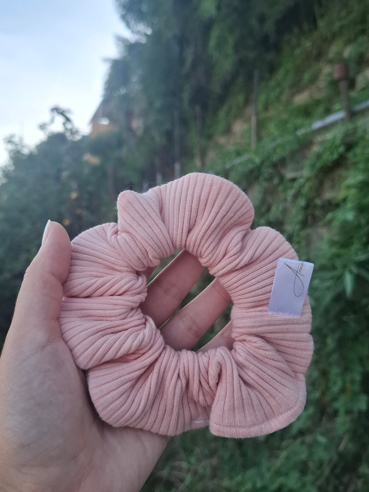 Chouchous en maille rose