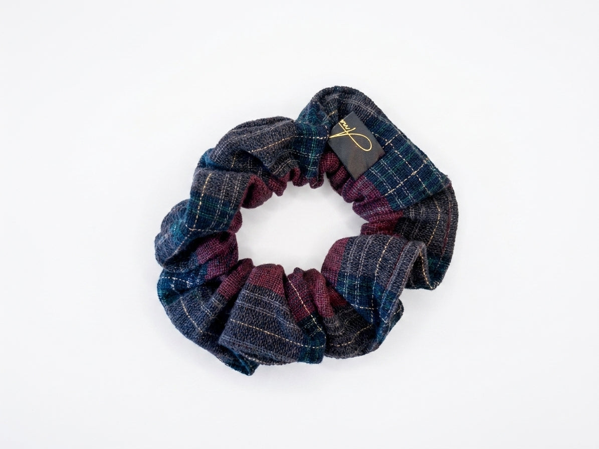 Scrunchies bordeaux e grigio