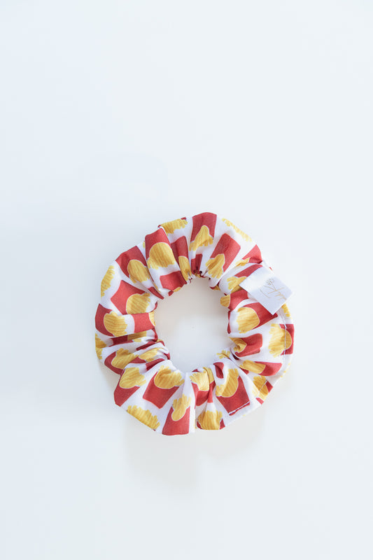 Scrunchies in poliestere con patatine fritte