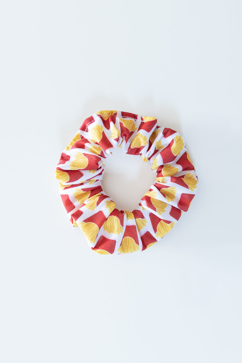 Scrunchies in poliestere con patatine fritte