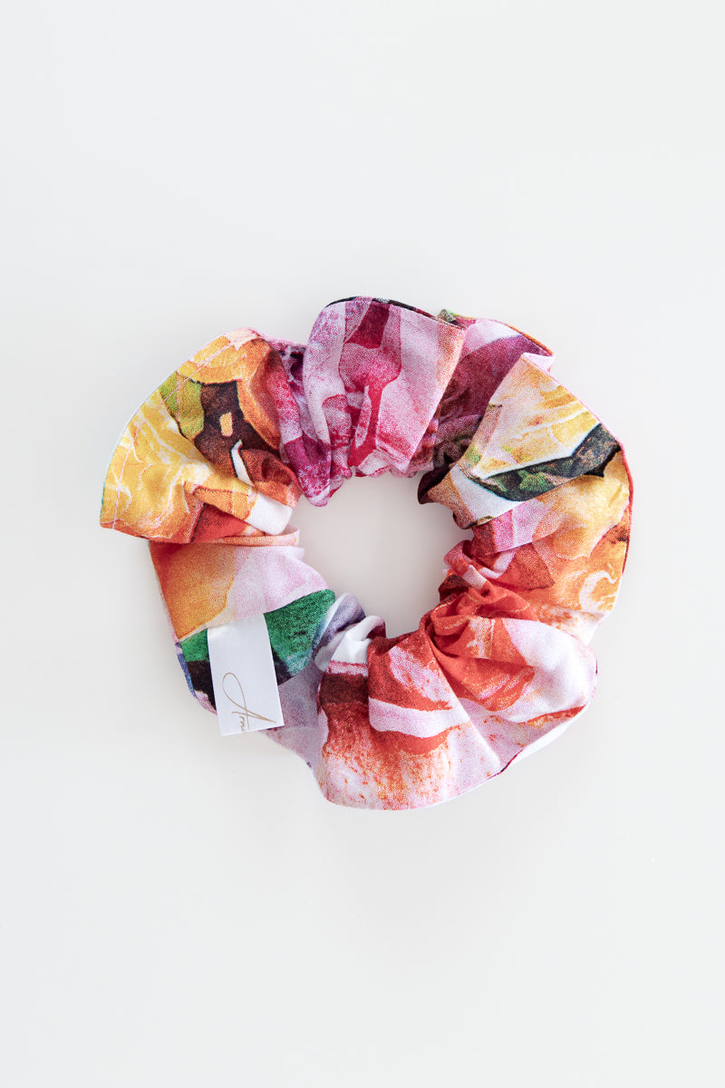 Scrunchies in viscosa arcobaleno