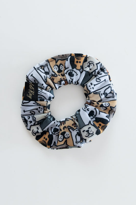 Scrunchies in poliestere con cani