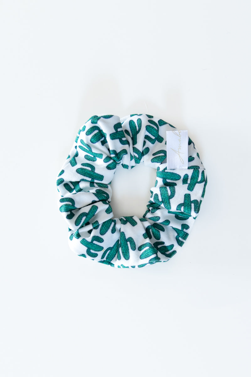 Scrunchies in jersey con cactus