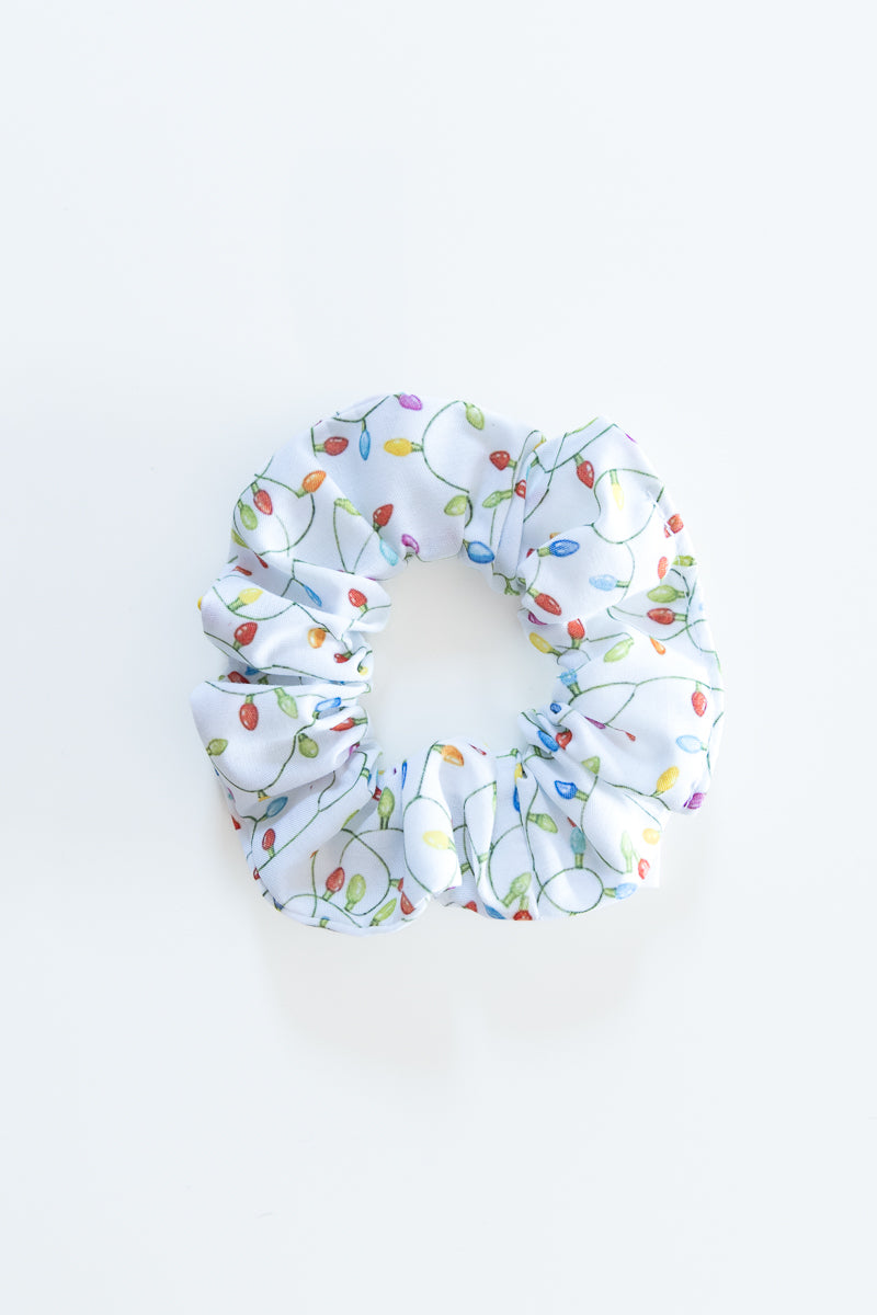 Scrunchies bianco a tema natalizio