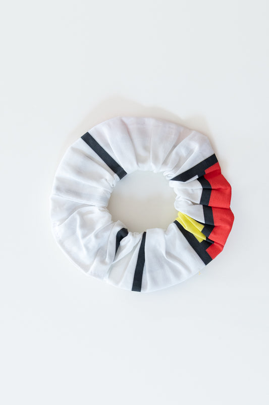 Scrunchies in cotone Mondrian
