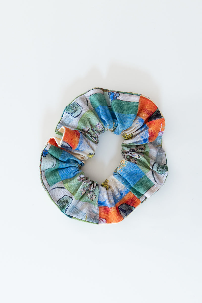 Scrunchies cotone dipinti floreali Van Gogh