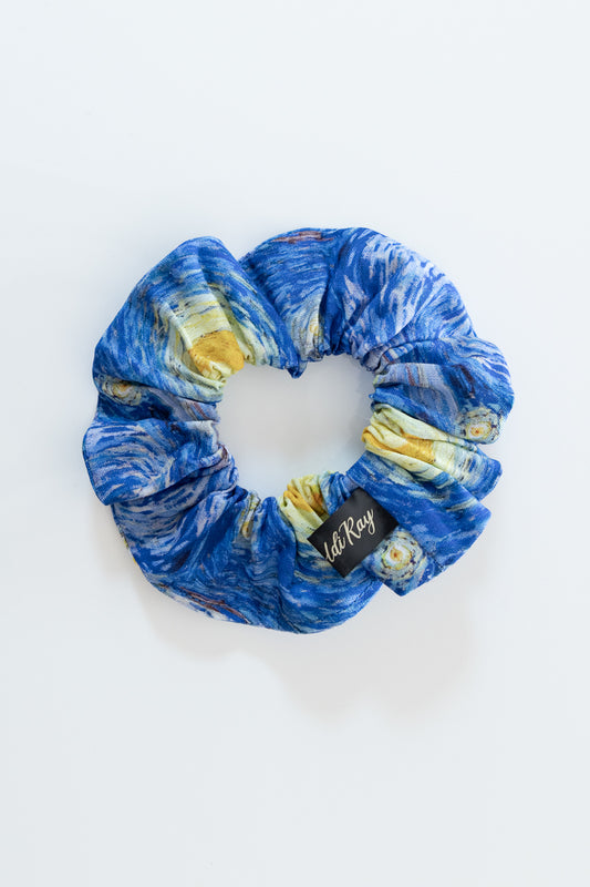 Scrunchies in cotone Notte stellata Van Gogh