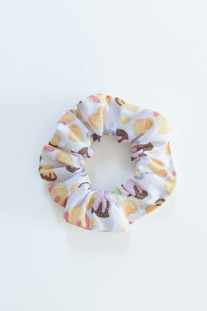 Scrunchies in poliestere con waffle