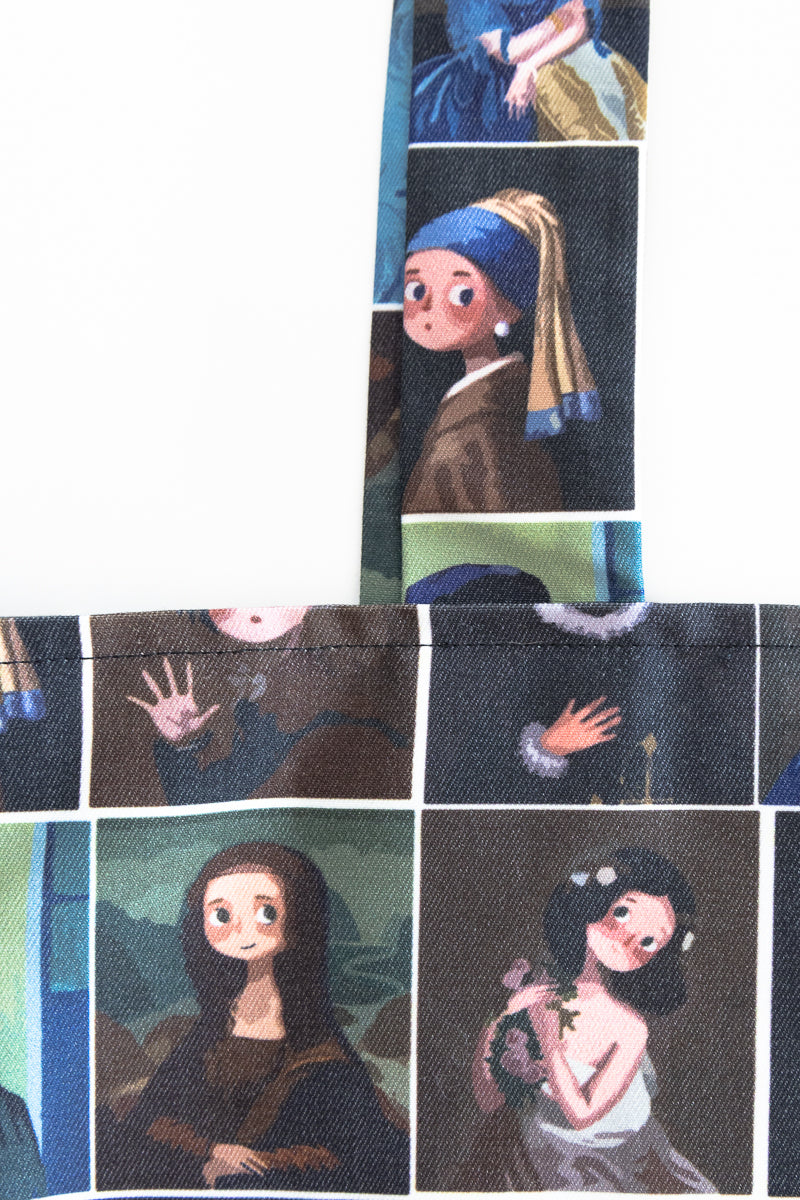 Borsa ispirata a ritratti famosi